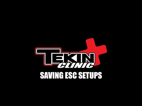 ESC Programming: Saving ESC Setups