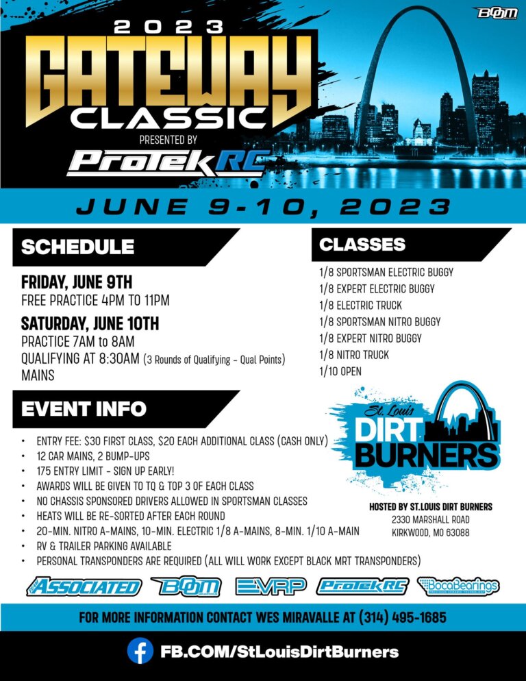 2023 Gateway Classic at St Louis DirtBurners Flyer 768x994