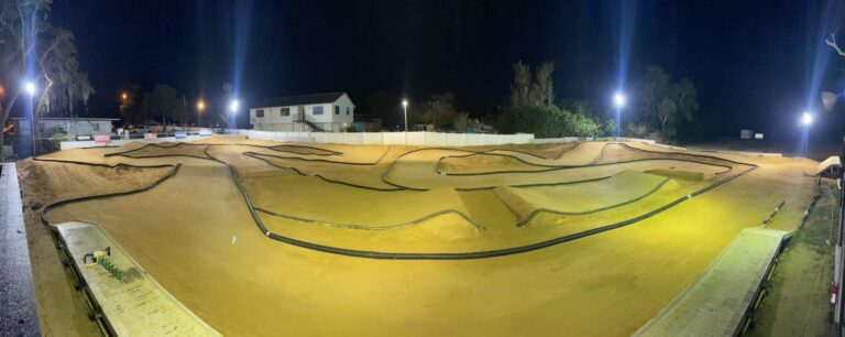 RACE TRACK LIT UP AT NIGHT 768x306