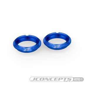 RC Car Racing - JConcepts Fin, 13mm Shock Blue Collar | RCTracks.io