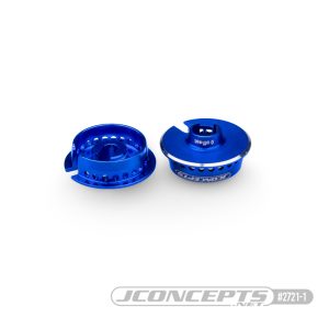 RC Car Racing - JConcepts Fin, 0mm Spring Cup, 5mm Blue Offset | RCTracks.io