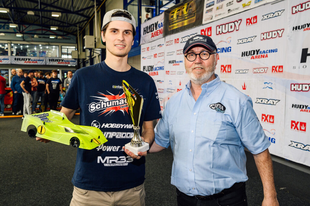 Michal Orlowski celebrating his TWO wins: Stock and Modified - EFRA | RCTracks.io