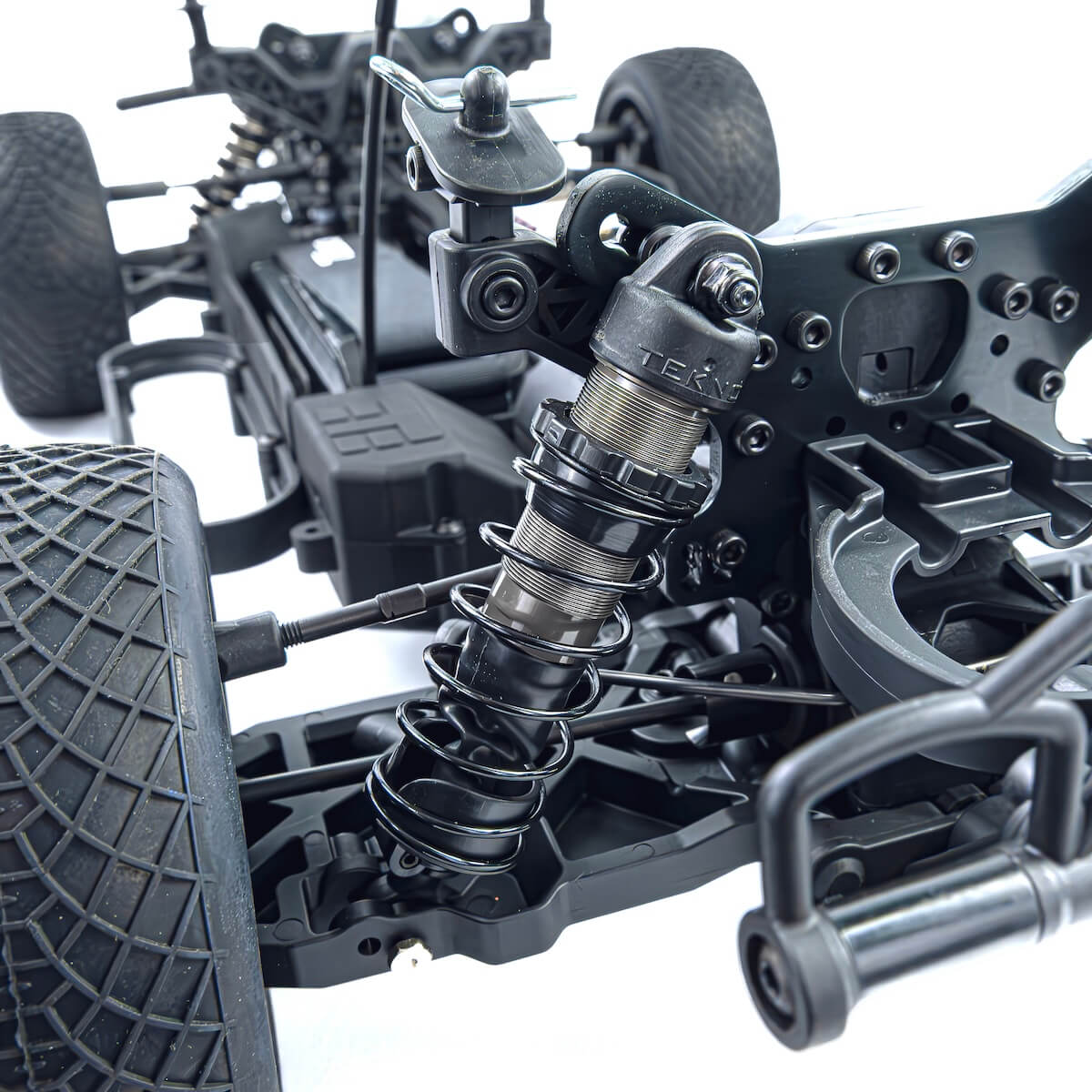 SCT410 2.0 1/10th 4×4 Short Course - Top Shock Mount Angle View - Tekno RC | RCTracks.io