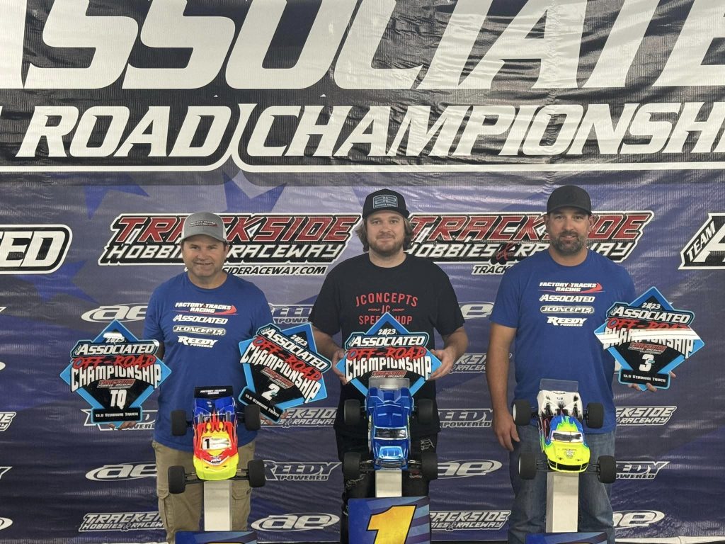 2023 Team Associated RC Race - 13.5 Stadium truck Podium | RCTracks.io