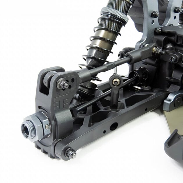 Tekno NB48 2.2 1/8th Race Buggy Close-up view of rear side off-road RC vehicle | RCTracks.io