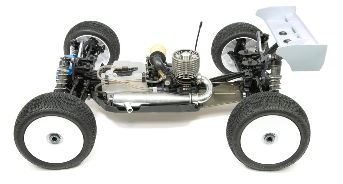 Elevated driver side view of Offroad RC Car NT48 2.2 Nitro Truggy