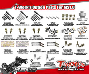T-Work's Option Parts for Yokomo MS1.0 | RCTracks.io - RC Tracks, RC Car Races & RC News
