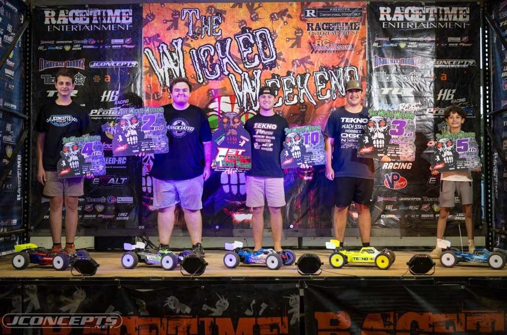 2025 Wicked RC Racing Weekend - Open Etruggy: 1. Spencer Heckert, 2. Andrew Bishop (JC), 3. Alex Thomas, 4. Harel Senderov (JC), 5. Benny Komerian (JC) | RCTracks.io