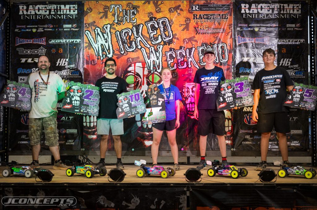2025 Wicked RC Racing Weekend - Intermediate RC Ebuggy: 1. Maddy Long (JC), 2. Renato Tradardi Jr. (JC), 3. Ben Decker (JC), 4. Patrick Rossiter (JC), 5. Antonio Caputo (JC) | RCTracks.io