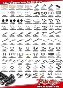 T-Work's Option Parts for XRAY X4 2025 | RCTracks.io