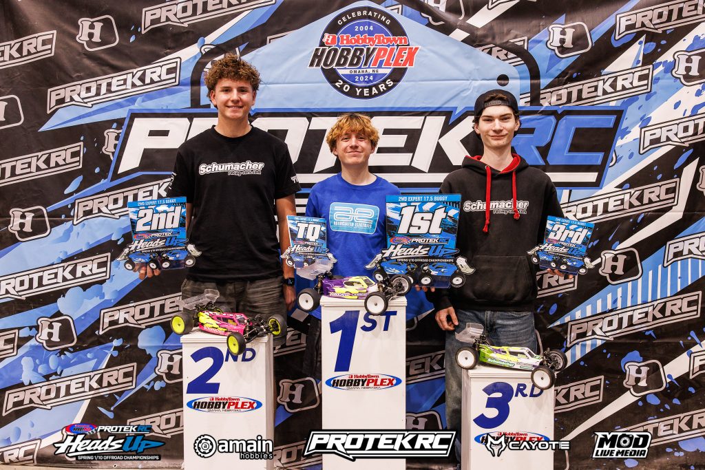 ProTek Heads Up Off-Road Championships- 17.5 2wd: 1st Owen Vanderbeek (JC), 2nd Andrew Thomas (JC), 3rd Dalton Condradt (JC) - JConcepts | RCTracks.io