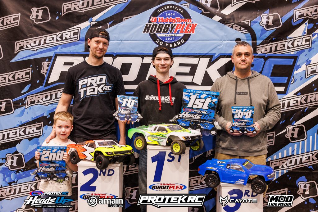ProTek Heads Up Off-Road Championships- 13.5 Short Course: Dalton Condradt (JC), 2nd Aaron Kuhn, 3rd Jon Berding - JConcepts | RCTracks.io