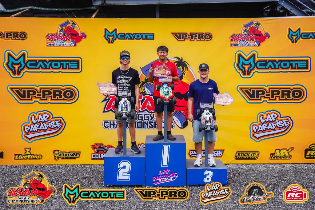 Nitro Buggy: 1st Phi-Long Nguyen (JC), 2nd Caleb Noble (JC), 3rd Jayden Edmunds (JC)