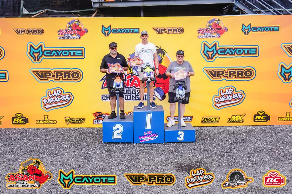 Masters Ebuggy: 1st Ben Panic (JC), 2nd Antony Gaunt, 3rd Darren Cains