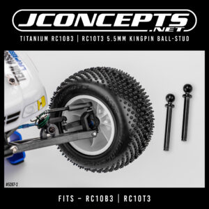 JConcepts New Release – Titanium RC10B3 | RC10T3 5.5mm Kingpin Ball-Stud | RCTracks.io